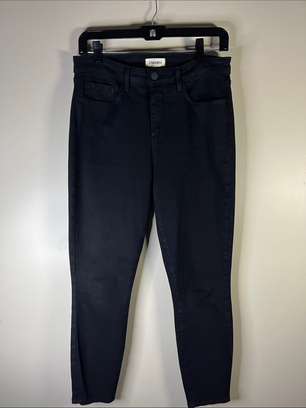 L'AGENCE Black Skinny High-Rise Jeans size 29